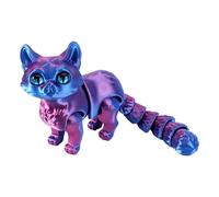3D Printed Cat | 3D Print Animals | 3D Printed Toys | Fidget Toys Decor For Relief | Cartoon Animal Statue | Office Classroom Decor Executive Desk Toy | Desk Ornament For Kids, Friends, & Family