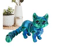 3D Printed Cat, 3D Printed Animal Toys, Cats Fidget Toys Decor for Relief, Realistic Cartoon Animal Statue Desk Ornament, 3D Cat Model Stress Relief Toys for Home, Office, Classroom