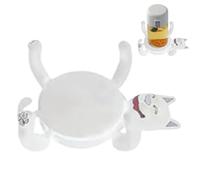 3D Printed Cat Coffee Coaster, Creative Cat Cup Hugger, It Hold the Cup When You Put the Cup on Its Belly, Non-Slip Insulated Kitten Mat, Funny Cup Holder Drink Coaster, for Party Favors & Home Decor