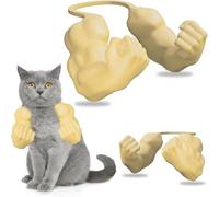 3D Printed Cat Muscle Arm | Giant Muscle Cat Hulks Arm for Neck | Funny Hulk-Style Superhero Costume for Cats | Kitten Birthday Party Supplies for Halloween Cosplay Costume Accessories