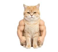 3d Printed Cat Muscle Arm, Strong Arms For Cats, Lightweight Neck Hanging
