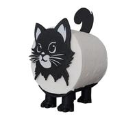 3D Printed Cat Toilet Roll Holder, Funny Freestanding Bathroom Set, Tissue Paper Roll Storage Stand, Cat Roll Holder Toilet Paper Holder, Bathroom Set Paper Towel Storage