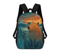 3D Printed Children's School Bags Amazon Sunset Capybara Backpack Travel Lightweight Backpack Book Bags Kids Boys Girls School Bag 17inch