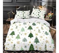 3D Printed Christmas Tree Duvet Cover Super King Size For Kids Teens Christmas Theme Bedding Set The Ultra-Soft 3 Pieces includes 1 Quilt Covers 260x220 and 2 Pillowcases K.2874