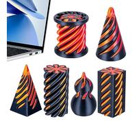 3D Printed Cone Fidget - Silk Finish , Optical Illusion Interactive Model, Mesmerizing Mechanical Engineering Prop, Unique Tabletop Concentration Aid | Fun Educational Science Gadget For Office