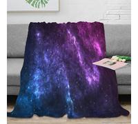 3D Printed Cosmic Nebula Bedding Blanket Warm Soft Bedding Cosy Vibrant Space Art 2 Couch Blanket Wrinkle Resistant Anti Static for Young Adults Renters Apartment Dwellers 40x50inch(100x130cm)