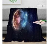 3D Printed Cosmic planet All Season Blanket Microfiber Soft Warm Bedding Breathable Galactic space art Bed Blanket Wrinkle Resistant for Young Adults Renters Apartment Dwellers 70×80inch(180x200cm)