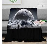 3D Printed Cosmic planet All Season Blanket Microfiber Warm Soft Bedding Cosy Dark fantasy landscape Cozy Throw Blanket Machine Washable No Shedding for Men Women Couples 70×80inch(180x200cm)