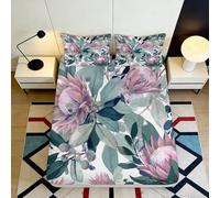 3D Printed Countryside Fitted Sheet Microfiber Deep Pocket Non-Slip Bedding Set Rural Landscape Mattress Fitted Cover Washable 160x200x25cm