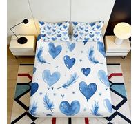 3D Printed Countryside Fitted Sheet Microfiber Deep Pocket Non-Slip Pastoral Mattress Fitted Cover for Bedroom Home Bedding 200x200x25cm