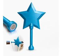 3D Printed Credit Card Wand with Ejector Pin, Contactless Payment Card Holder with Stainless Steel Core & Magnetic Bottom, Tap to Pay Magic Wand for Easy Checkout - Fun Gift for Card Lovers (Sky Blue)