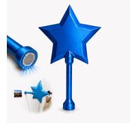 3D Printed Credit Card Wand with Ejector Pin, Contactless Payment Card Holder with Stainless Steel Core & Magnetic Bottom, Tap to Pay Magic Wand for Easy Checkout - Fun Gift for Card Lovers (BLUE)