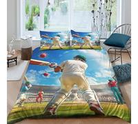 3D Printed Cricket Duvet Cover, Microfiber Bedding Cover Hidden Zipper for