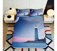 3D Printed Cute Yellow Duck Fitted Sheet Microfiber Non-Slip Deep Pocket Duck Mattress Fitted Cover Soft for Bedroom Single（90x190cm）