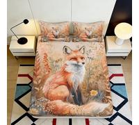 3D Printed Cute Yorkshire Terrier Fitted Sheet Microfiber Non Slip Dog Bed Cover Washable for Bedroom Student Apartment Decor 90x200x25cm