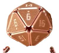 3D Printed D20 Stress - Relief Dice for Gamers, Handmade 20 Sided Polyhedral Dice, Pressable Sensation Stress Relaxation, Funny Game Tabletop Gaming Decor Gift, Fidget Toy for Adults(B)