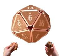 3D Printed D20 - The Ultimate Stress-Relief Dice, Creative Pressable Stress-Relief Multi-Faceted Dice, 20 Sided Dice Game Dice for Dungeons and Dragons, RPG,2-4player (Pink-01)
