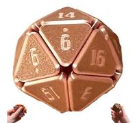 3D Printed D20 - The Ultimate Stress-Relief Dice, Creative Pressable Stress-Relief Multi-Faceted Dice, Decorative 20-Sided Game Dices, Funny Game Tabletop Gaming Decor Gift (#B)