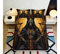3D Printed Dark Knight Armor Fitted Sheet Microfiber Soft Medieval Warrior Bed Cover for Bedroom Guest Room Decor 90x200x25cm