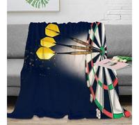 3D Printed Dart target hit All Season Blanket Microfiber Soft Warm Bedding Breathable Sportive precision Sofa Throw All Season for Young Adults Renters Apartment Dwellers 80×90inch(200x230cm)
