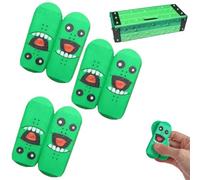 3D Printed Deck Pickle, Magnetic Flip Toy Fidget Slider, Silent Desktop Sensory Tool, Durable 3D Printed Material with Storage Box for Stress Relief Focus Adult(3pcs)