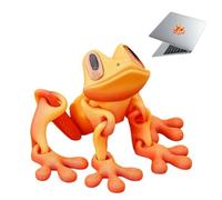 3D Printed Decorative Fr/og Refrigerator Magnet,Strong Magnet Cartoon Animal with Movable Limbs,Realistic 3D Printed Animals Fridge Magnet,Personalised Fridge Magnets for Decor #Red and Gold Gradient