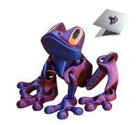 3D Printed Decorative Fr/og Refrigerator Magnet,Strong Magnet Cartoon Animal with Movable Limbs,Realistic 3D Printed Animals Fridge Magnet,Personalised Fridge Magnets for Decor #Blue and Red Gradient