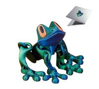 3D Printed Decorative Fr/og Refrigerator Magnet,Strong Magnet Cartoon Animal with Movable Limbs,Realistic 3D Printed Animals Fridge Magnet,Personalised Fridge Magnets#Blue and Green Gradient