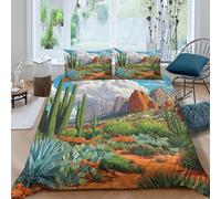 3D Printed Desert Landscape Duvet Cover, Microfiber Bedding Cover Hidden