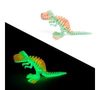 3d Printed Dinosaur 3-d Printed Stuff Tyrannosaurus Rex Skeleton Articulated for Home Office Executive Desk Decoration Surprise Fantasy Gifts-Glow-in-the-Dark Rainbow 02||15cm/5.9in