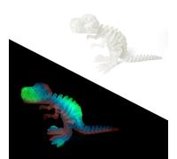 3d Printed Dinosaur 3-d Printed Stuff Tyrannosaurus Rex Skeleton Articulated for Home Office Executive Desk Decoration Surprise Fantasy Gifts-Glow-in-the-Dark Rainbow 01||15cm/5.9in