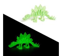 3d Printed Dinosaur 3d Printed Fidget Animals Stegosaurus Articulated for Surprise Fantasy Gifts Stress Relief Home Office Decor-Luminous Green||24.5cm/9.6in
