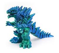 3D Printed Dinosaur Figures With Articulated Bones, Flexible Joints Fidget Dinosaur Toy, 3D-Printed Animals for Home Office Decor Adults Stress Reliefs
