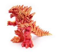 3D Printed Dinosaur Figures With Articulated Bones, Flexible Joints Fidget Dinosaur Toy, 3D-Printed Animals for Home Office Decor Adults Stress Reliefs