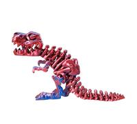 3D Printed Dinosaur Figurine - Skeleton Articulated Toy Trendy Free Standing Display | Creative Dinosaur Decoration for Desk or Bookshelf Tea Table Display Case Funny