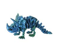 3D Printed Dinosaur Toy - Articulated Fidget Dinosaur Figurine, 3D Printed dinno | Multi Jointed Desktop Sculpture, Stress Relief Sensory Animal Model For Shelf Desk Counter Ornament