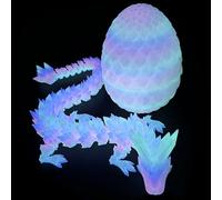 3D Printed Dragon, 3D Dragons Eggs With Dragon Inside, Articulated Toys Removable Mystery Fidget Toy Home Office Decor Executive Desk Easter Toys, Glow In The Dark Eggs Dragons