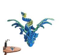 3D Printed Dragon, 3D Printed Dragon, Fidget Dragon with Hinged Joints, Dragon Figure, 3D Printed Objects, Flexible Dragon Toy for Car Decoration