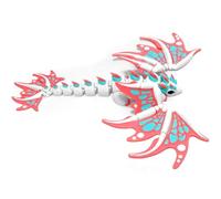 3D Printed Dragon, 3D Printed Dragon With Wings, 3D Dragons - Articulated Poseable Animal Model for Desk Decor and Display, Creative and Flexible Design for Collectors and Enthusiasts