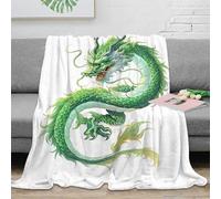 3D Printed dragon art Thermal Blanket Microfiber Warm Thermal Bedding Soft fantasy mythical Fluffy Blanket Luxurious Gift for Friends Colleagues Loved Ones 50x60inch(127x152cm)