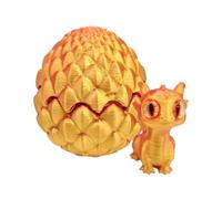 3D Printed Dragon Egg - Articulated Crystal Dragon Figurine With Movable Joint, Gradient Fidget Toy For Office And Home Decoration, Aesthetic Gift For Children And Adults