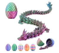 3D Printed Dragon Egg, Articulated Flexible 3D Printed Dragon Fidget Toy, Mystery Easter Dragon Egg,3D Print Dinosaur Eggs Toy for Home Office Executive Desk Decor