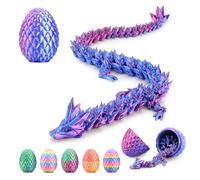 3D Printed Dragon Egg, Articulated Flexible 3D Printed Dragon Fidget Toy, Mystery Easter Dragon Egg,3D Print Dinosaur Eggs Toy for Home Office Executive Desk Decor