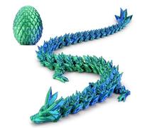 3D Printed Dragon Egg, Articulated Flexible 3D Printed Dragon Fidget Toy, Mystery Easter Dragon Egg,3D Print Dinosaur Eggs Toy for Home Office Executive Desk Decor