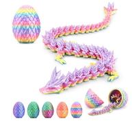 3D Printed Dragon Egg, Articulated Flexible 3D Printed Dragon Fidget Toy, Mystery Easter Dragon Egg,3D Print Dinosaur Eggs Toy for Home Office Executive Desk Decor