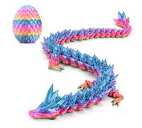3D Printed Dragon Egg, Articulated Flexible 3D Printed Dragon Fidget Toy, Mystery Easter Dragon Egg,3D Print Dinosaur Eggs Toy for Home Office Executive Desk Decor