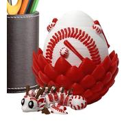 3D Printed Dragon Egg - Articulated Small Fidget with Toy Inside,Dragon Fidget Toy - for Kids Family Boys Youth Teens Son Birthdays Home Car Desktop Bookshelf