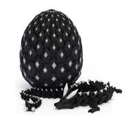 3D Printed Dragon Eggs Glow in The Dark Cool 3D Printer Articulated Animals Fidget Dragon Toy for Teen Crystal 3D Print Dinosaur Toys for 5-7 4-6 8-12 Year Old Boys Kids Girls (Luminous green)