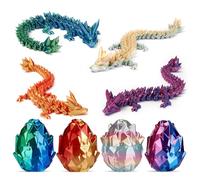3D Printed Dragon Eggs, Mystery Easter Dragon Egg for Easter Basket Stuffers and Essentials, Surprise 3D Printed Animals Toy, Unique Easter Toys & Decor