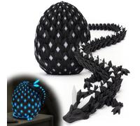 3D Printed Dragon Eggs with Dragon Inside Easter Eggs Hunt Mystery Easter Basket Stuffers Crystal 3D Printed Surprise Toys Home Office Decor Executive Desk Toys